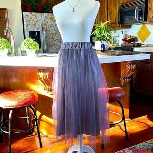 Midi Full Lavender TuTu Skirt